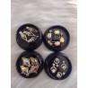 4 pack Dijes con cristal tornasol 4 pz c/u Fantasy nails
