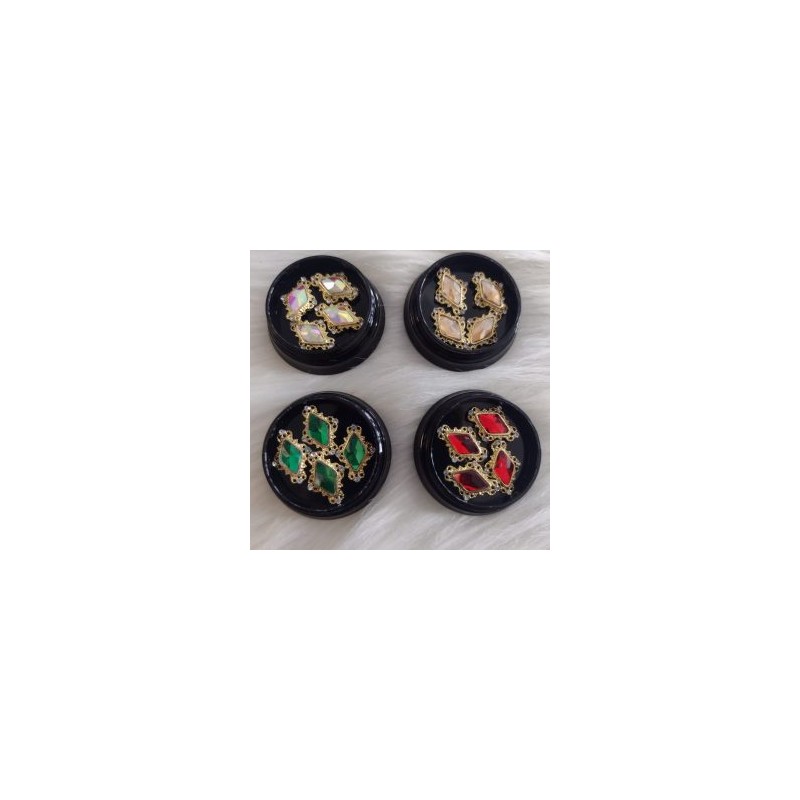 4 pack Dijes Rombo 4 pz c/u Fantasy nails