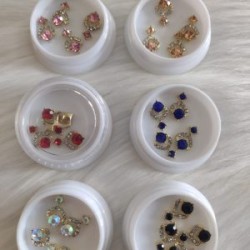 6 pack Dijes doble cristal 4 pz c/u Fantasy nails