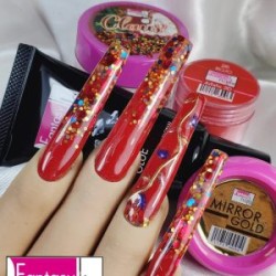 Acrilico Casacanueces colección Navideña Fantasy nails