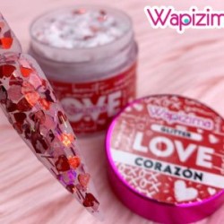 Acrílico Corazón, wapizima