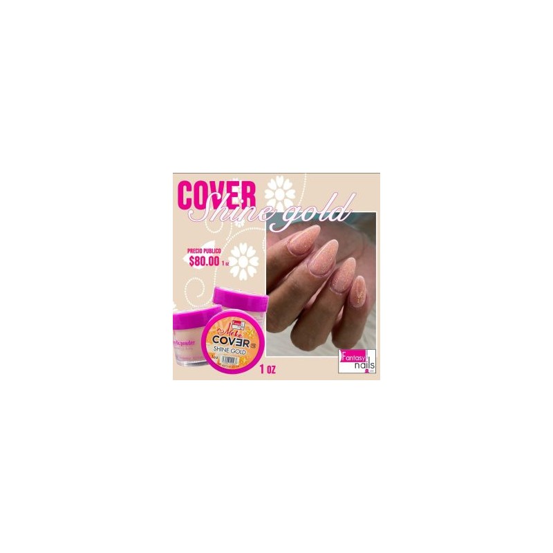 Acrilico Cover Shine Gold Fantasy nails 1 oz.