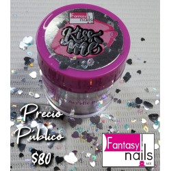 Acrilico Kiss me Plata Fantasy nails