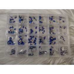 Caja de cristales mixtos Azules