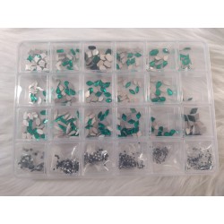 Caja de cristales mixtos Verdes