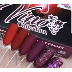 Colección Vino de acrilicos  Fantasy nails
