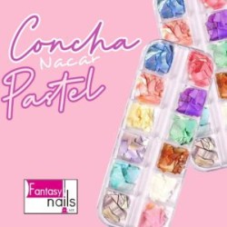 Concha nacar en tonos pastel