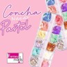 Concha nacar en tonos pastel