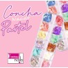 Concha nacar en tonos pastel