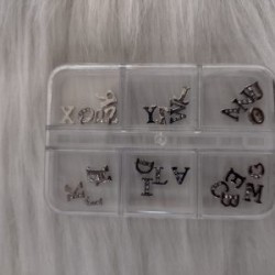 Dije de letras plata