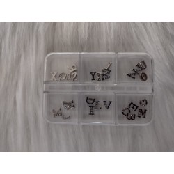 Dije de letras plata