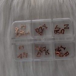 Dije de letras rose gold