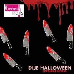 Dije halloween Fantasy nails 4pz