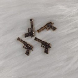 Dijes de Pistola 4 pz Fantasy nails