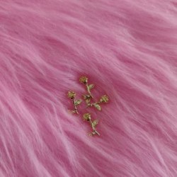 Dijes Rosas doradas 4 pz Fantasy nails