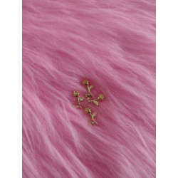 Dijes Rosas doradas 4 pz Fantasy nails
