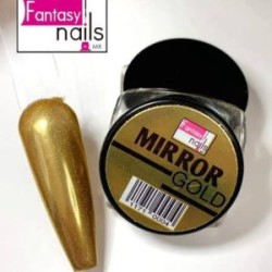 Efecto espejo Dorado Fantasy nails