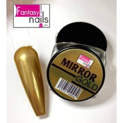 Efecto espejo Dorado Fantasy nails