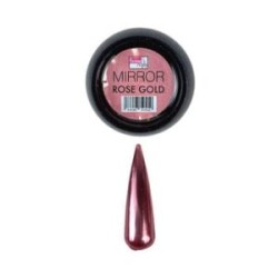 Efecto espejo Dorado rosado Fantasy nails