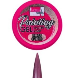 Painting gel Rose gold Fantasy nails