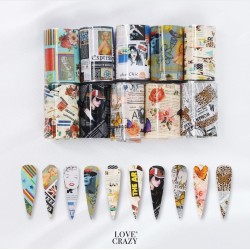 Papel foil, decoración variada