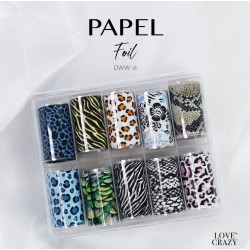 Papel foil, decoración variada