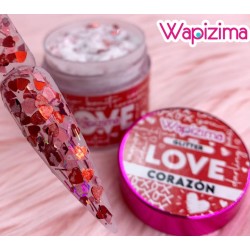 Acrílico Corazón, wapizima